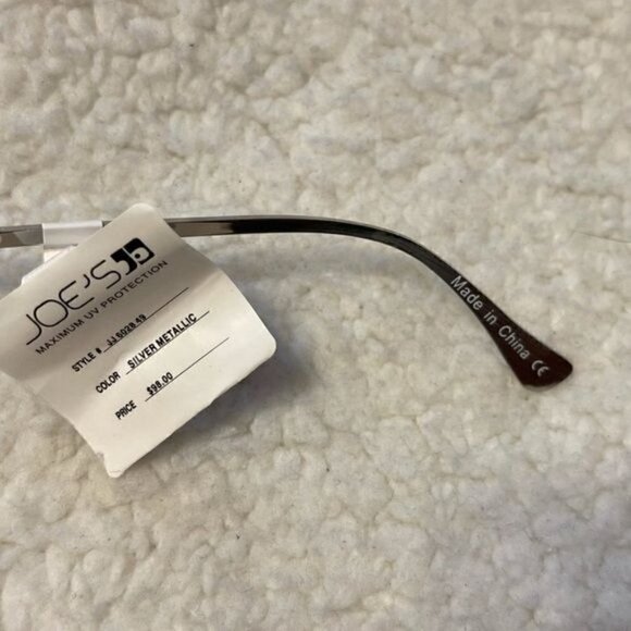 Joe’s Jeans Silver Metallic Sunglasses NWT